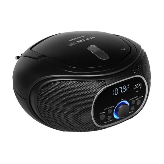 Radio MEDION LIFE E65711 Portable LCD FM AM 24W 2 voies USB MP3 Noir