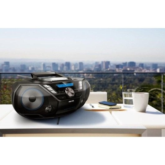 Radio CD Philips AZB798T/12 12W RMS Bluetooth USB Cassette DAB/FM Portable
