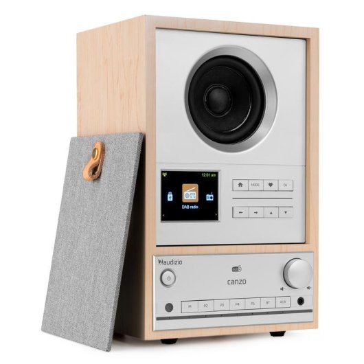 Radio Audizio CanzoLW Internet DAB+ FM Bluetooth Wi-Fi Pantalla LCD 2.4" Natural
