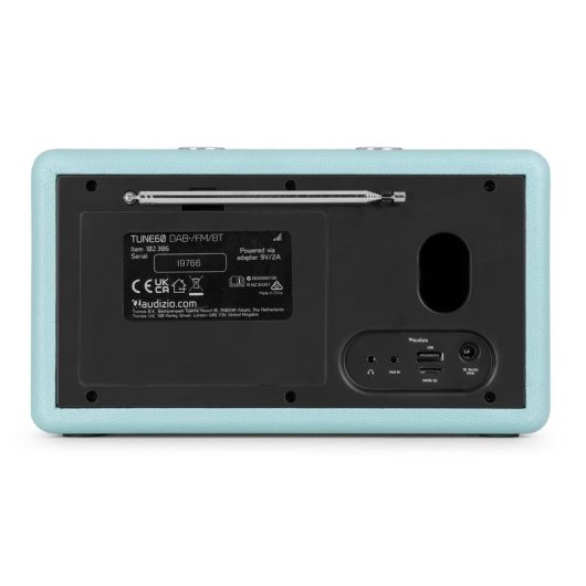 Radio portátil Audizio Tune60-BL digital DAB+ FM Bluetooth pantalla LCD azul