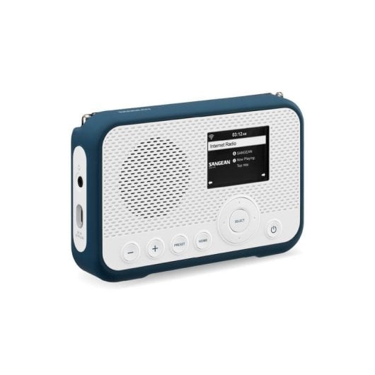 Radio SANGEAN WFR-39 DAB+ FM Spotify Internet TFT Display Blau Weiß