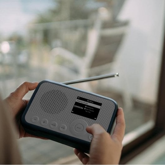 Radio SANGEAN WFR-39 DAB+ FM Spotify Internet TFT Display Blau Weiß