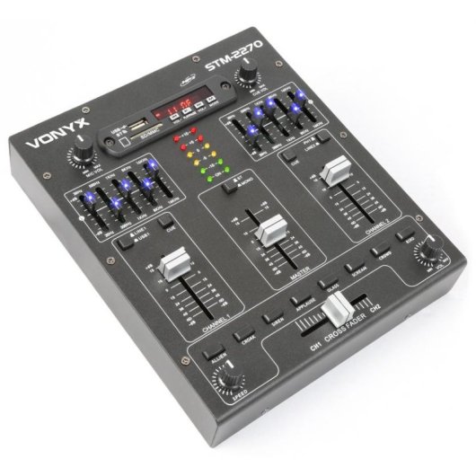 Mezclador de audio Vonyx STM2270 4 canales Bluetooth efectos SD USB