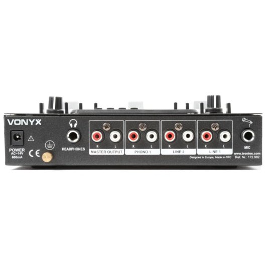 Mezclador de audio Vonyx STM2270 4 canales Bluetooth efectos SD USB