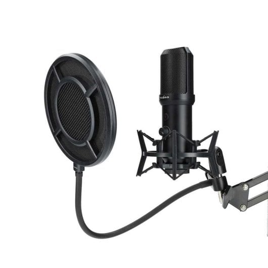 Mikrofon Nedis GSMIC410BK USB Kardioid mit Antipop-Filter und LED