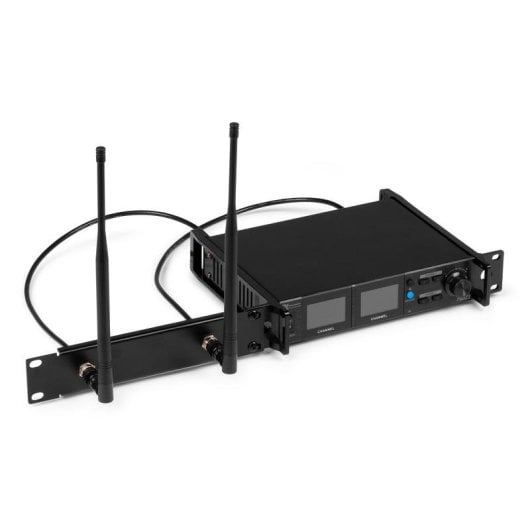 Micrófono Power Dynamics PD522 inalámbrico Mini-XLR condensador batería integrada