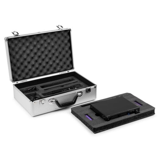 Micrófono Power Dynamics PD522 inalámbrico Mini-XLR condensador batería integrada