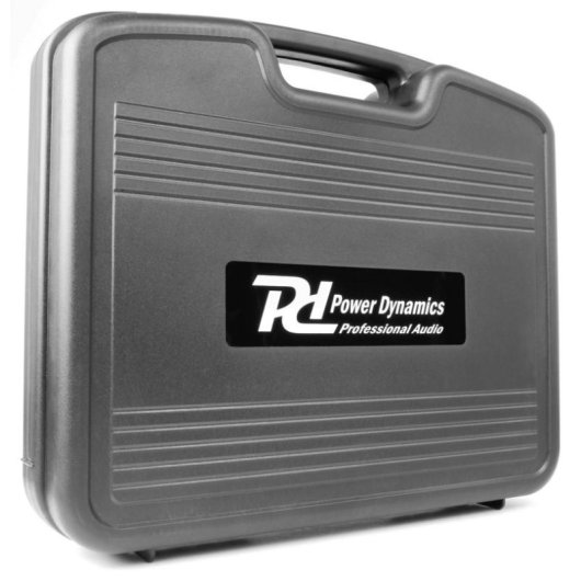 Micrófono Power Dynamics PD782 inalámbrico de mano UHF con receptor rack