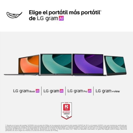 Portátil LG Gram 17ZD90T 17" Intel Core Ultra 7 255H 32GB 1TB SSD Intel Arc Free OS