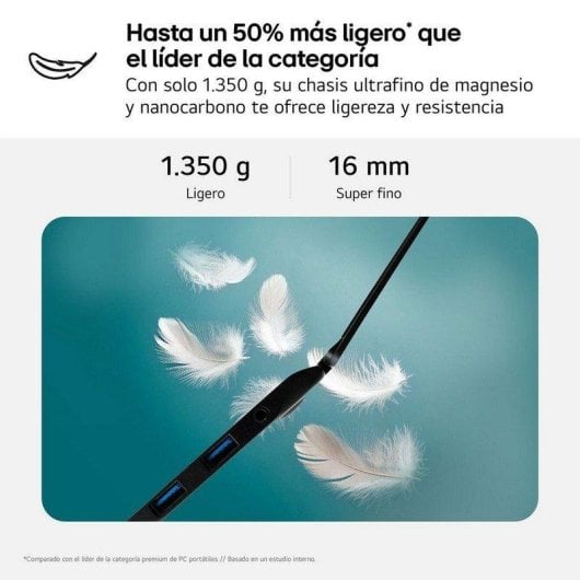 Portátil LG Gram 17ZD90T 17" Intel Core Ultra 7 255H 32GB 1TB SSD Intel Arc Free OS