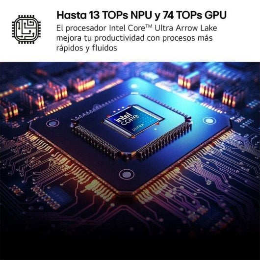 Portátil LG Gram 17ZD90T 17" Intel Core Ultra 7 255H 32GB 1TB SSD Intel Arc Free OS