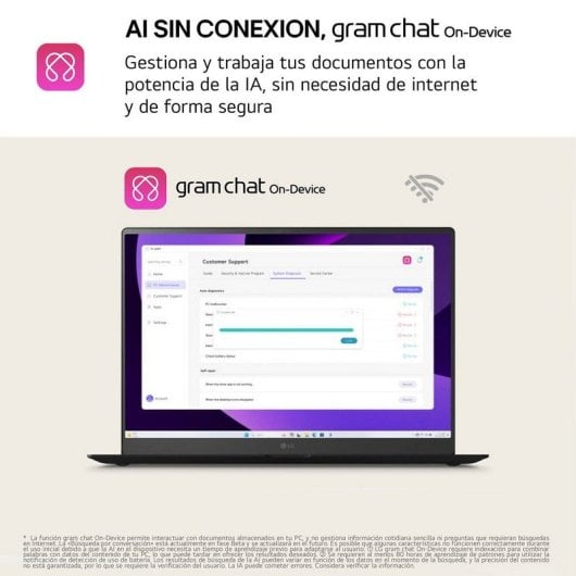 Portátil LG Gram 16ZD90T-G AX88B 16'' Intel Core Ultra 7 32GB 1TB SSD Intel Arc Sem Sistema Operativo
