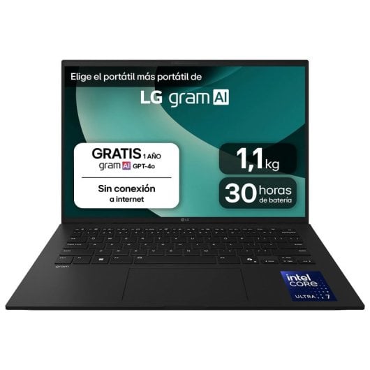 Portátil LG Gram 14ZD90T-G AX88B 14" Intel Core Ultra 7 255H 32GB 1TB SSD Intel Arc Sem SO