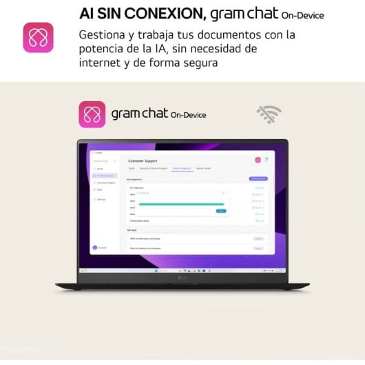 Portátil LG Gram 14ZD90T-G AX88B 14" Intel Core Ultra 7 255H 32GB 1TB SSD Intel Arc Sem SO