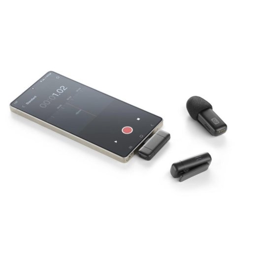 Micrófono Cellularline Talk Pro USB-C inalámbrico con reducción de ruido y doble micrófono