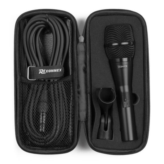 Micrófono Vonyx VDM09 XLR Condensador con Funda para Voz