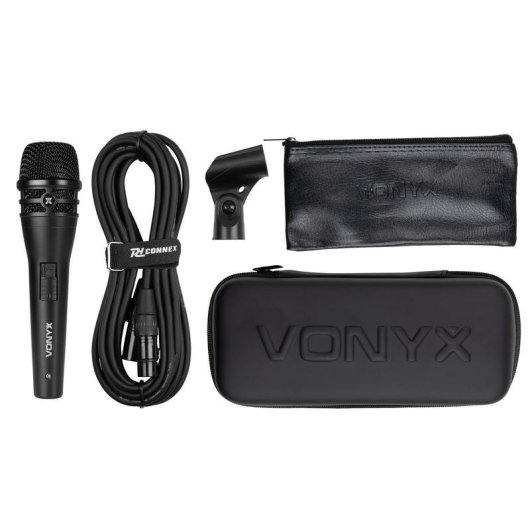 Micrófono Vonyx VDM09 XLR Condensador con Funda para Voz