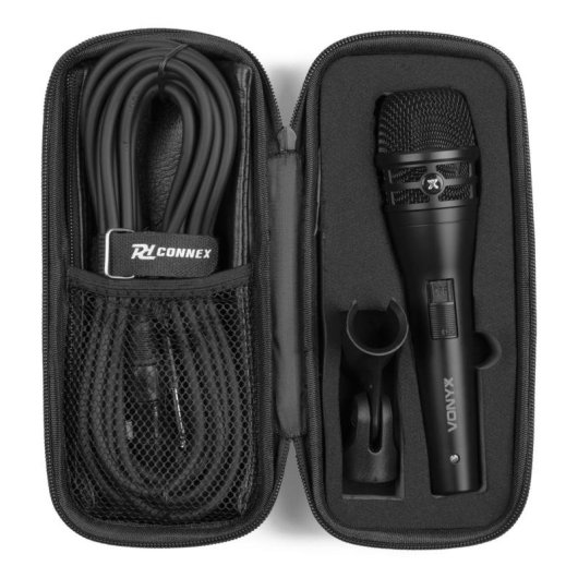 Micrófono Vonyx VDM10 XLR Dinámico con Funda para Voz