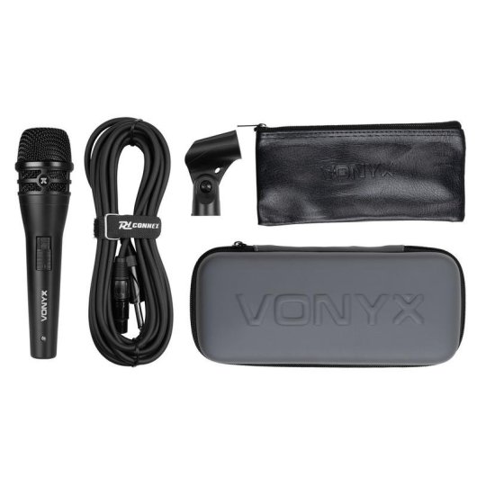 Micrófono Vonyx VDM10 XLR Dinámico con Funda para Voz