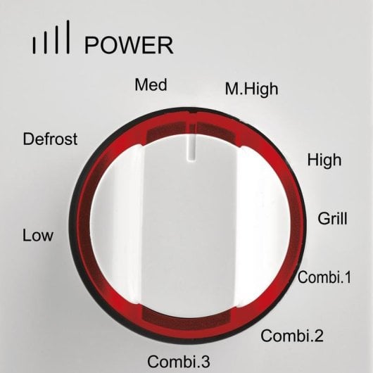 Mikrowelle Girmi FM06 20L 700W mit Grill Drehregler Weiß