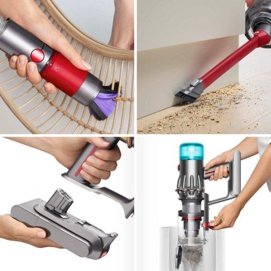 Aspiradora sin Cable Dyson V12 Origin 545W 60 min Filtro HEPA Cepillo Motorizado Níquel