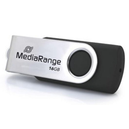 USB-Stick MediaRange MR1951 16GB USB Typ-C 3.2 Gen 1 Schwarz Silber