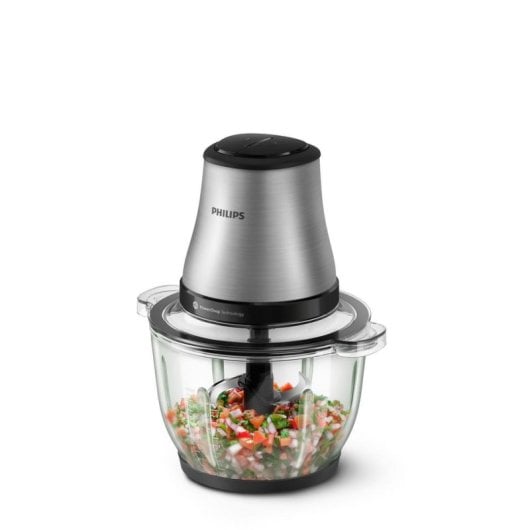 Picadora Philips HR1503/00 2L Acier inoxydable 450W 2 vitesses