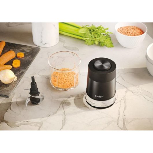 Elektrische Zerkleinerer Haier HCH5B1 011 0,5L Glasbehälter 550W Schwarz