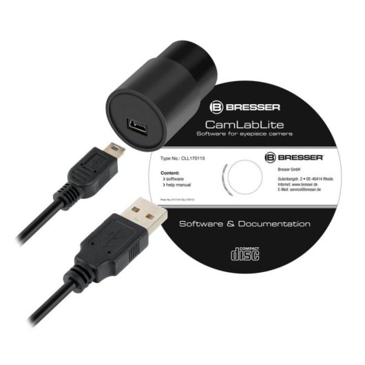 Microscopio Bresser Optics NV 20X-1280X LED Camera 1280x720x USB