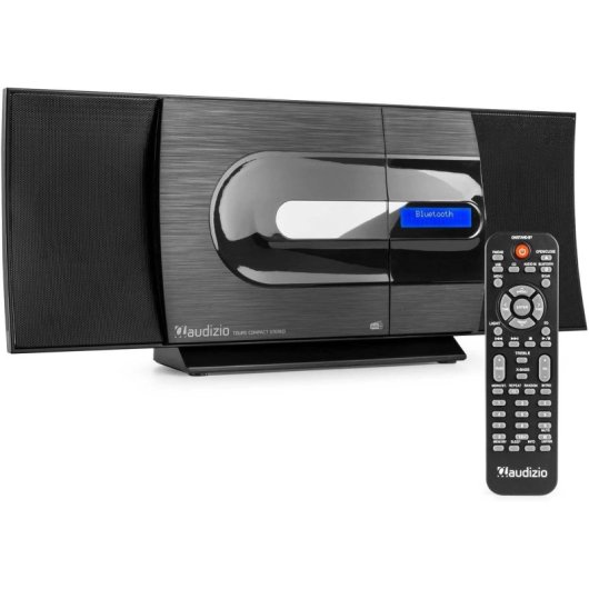 Radio CD Audizio Tours 80W RMS CD FM Digital X-Bass Ecualizador Mando