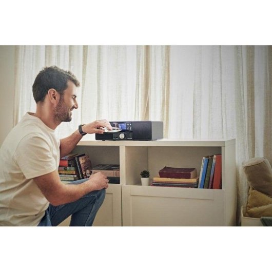 Microset Panasonic SC-DM202EG-K 24W RMS Bluetooth 5.0 DAB+ CD USB