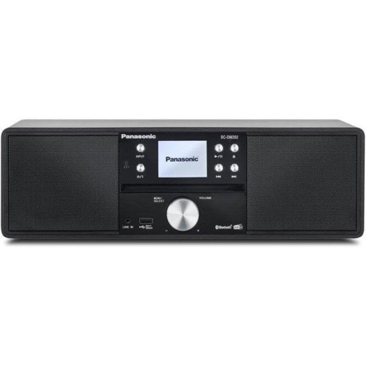 Microset Panasonic SC-DM202EG-K 24W RMS Bluetooth 5.0 DAB+ CD USB