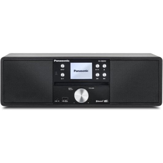 Microcatena Panasonic SC-DM202EG-K 24W RMS Bluetooth CD DAB+ Display TFT