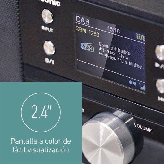 Microset Panasonic SC-DM202EG-K 24W RMS Bluetooth 5.0 DAB+ CD USB
