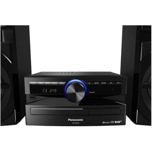 Micro Hi-Fi Panasonic SC-UX102 300W RMS Bluetooth USB CD DAB+ FM Nero