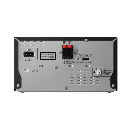 Microchaîne Panasonic SC-PM704 80W RMS Bluetooth CD Radio DAB+ Égaliseur