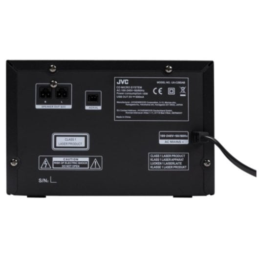 Micro System JVC UX-C25DAB 14W RMS Bluetooth DAB+ FM CD USB Visor LCD Preto