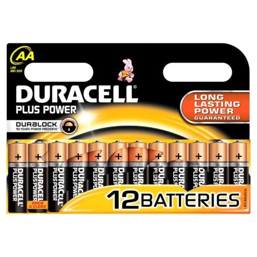 Batterie Duracell Plus Power AA Alkali 1,5 V 12 Stück Zylindrisch