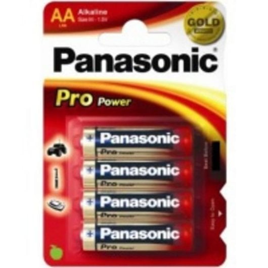 Pile Panasonic LR6PPG Alcaline AA-M 1,5 V Lot de 4