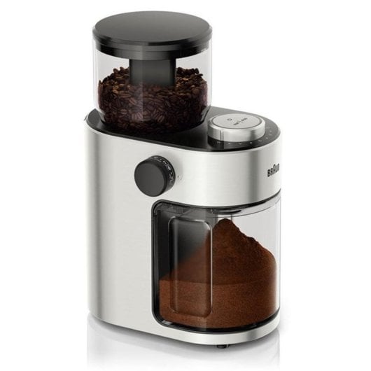 Moinho de Café Braun KG 7070 Inox 220g 110W 15 níveis ajuste