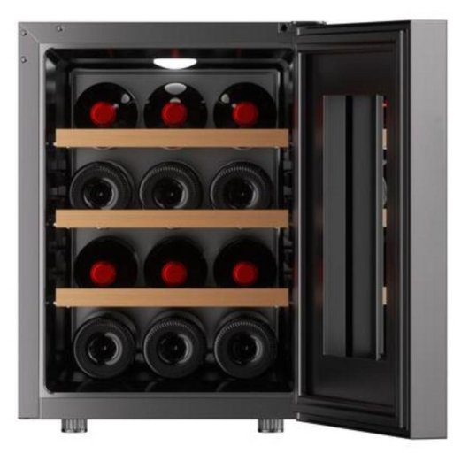 Adega Climadiff CUVEE12 Híbrida 12 Garrafas Porta de Vidro Preta