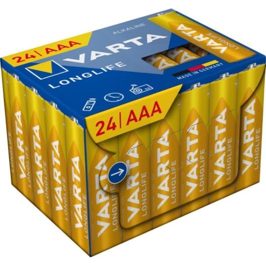 Batterie VARTA Longlife AAA 24 Stück Alkali 1,5 V langlebig