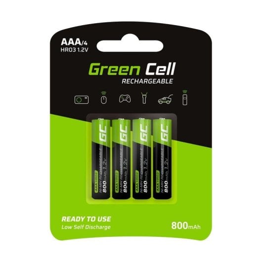 Batterie Green Cell GR04 AAA NiMH 800 mAh 1,2 V 4 Stück