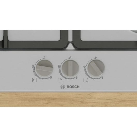 Placa Bosch Serie 4 PGC6B5K90 3 zonas inox 60 cm Wok Cast iron
