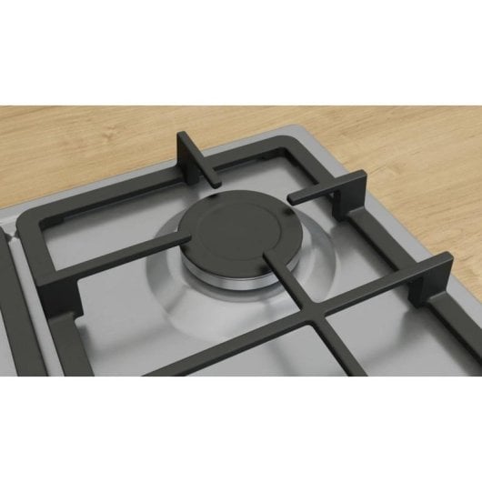 Placa Bosch Serie 4 PGC6B5K90 3 zonas inox 60 cm Wok Cast iron