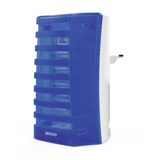 Matainsectos SOGO MIN-SS-13905 LED UV-A 20,5 m² Azul Blanco ABS