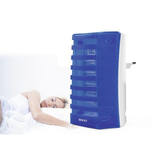 Matainsectos SOGO MIN-SS-13905 LED UV-A 20,5 m² Azul Blanco ABS