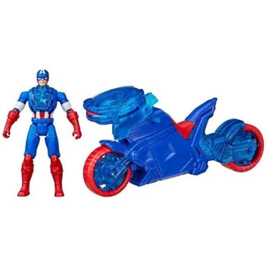 Motocicleta HASBRO Marvel Avengers Epic World of Action Escudo Captain America Plástico Azul Vermelho