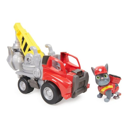 Grúa de juguete Spin Master Rubble & Crew Charger con figura y piezas móviles