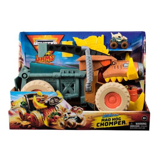 Camião Monster truck Spin Master Megalodon Mad Hog Chomper Mini Jams 1:87 Multicolor